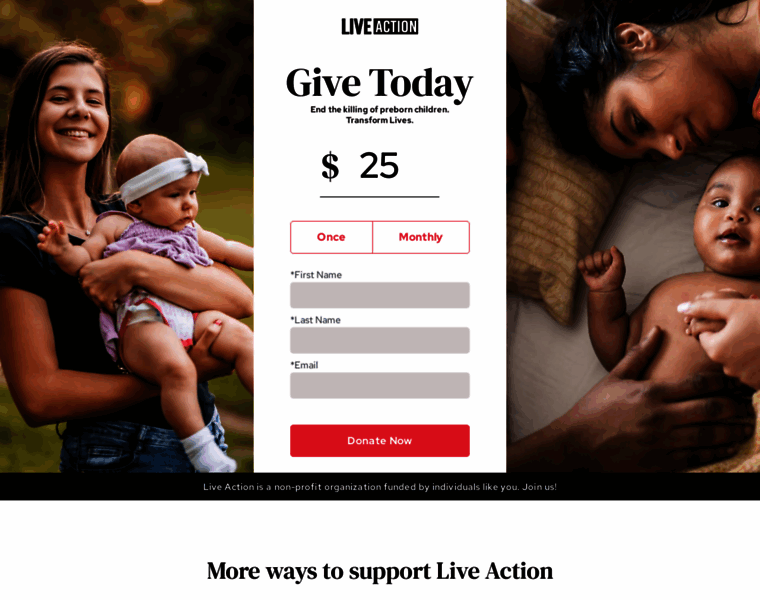 Give.liveaction.org thumbnail