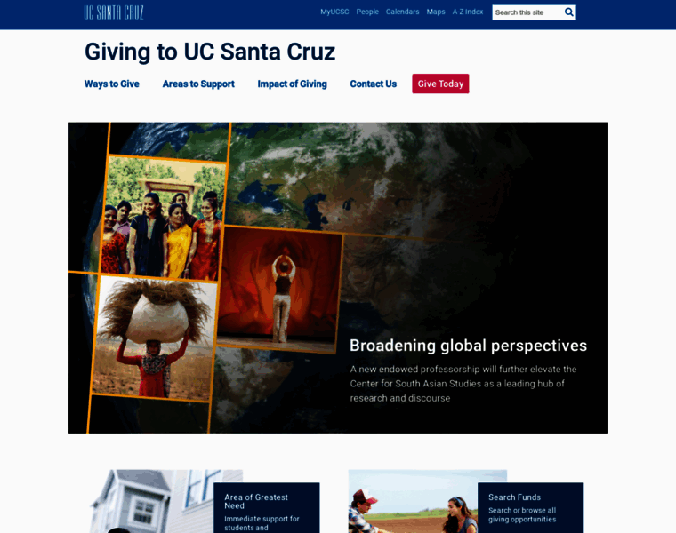 Giving.ucsc.edu thumbnail