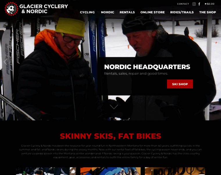 Glaciercyclery.com thumbnail