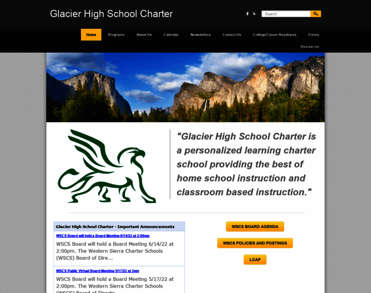 Glacierhighcharter.org thumbnail
