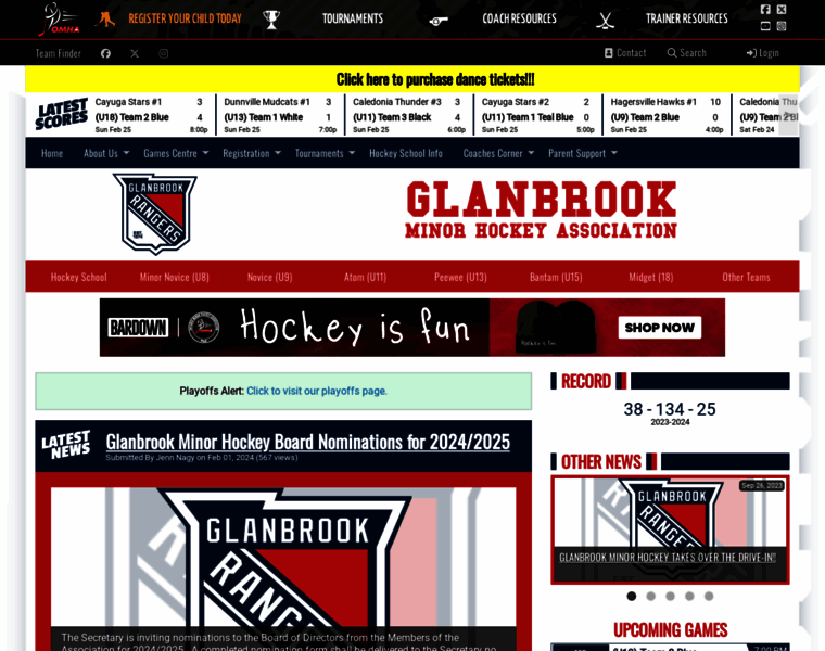 Glanbrookminorhockey.com thumbnail