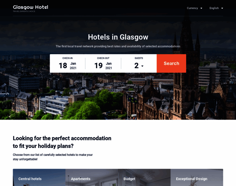 Glasgow-hotels-uk.com thumbnail