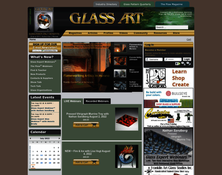 Glassartmagazine.com thumbnail
