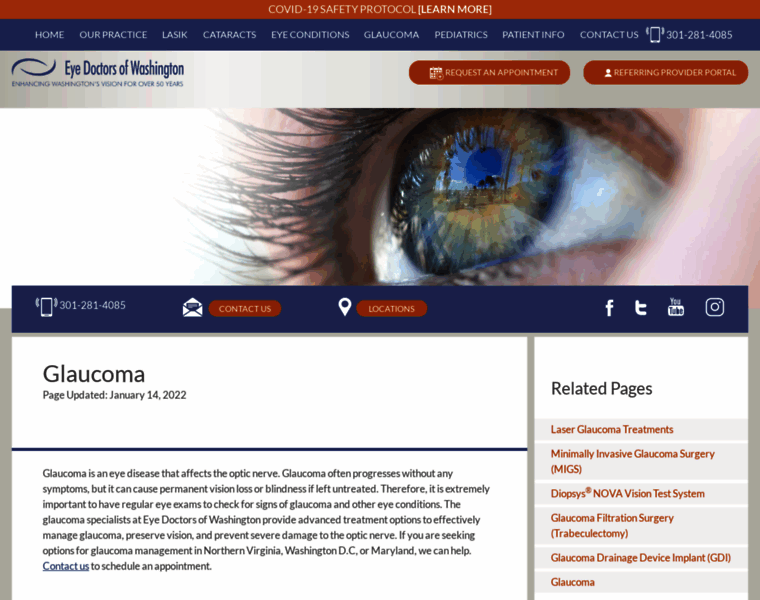 Glaucoma-dc.com thumbnail