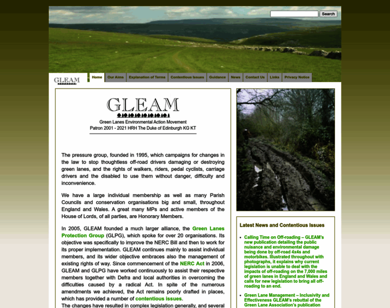 Gleam-uk.org thumbnail