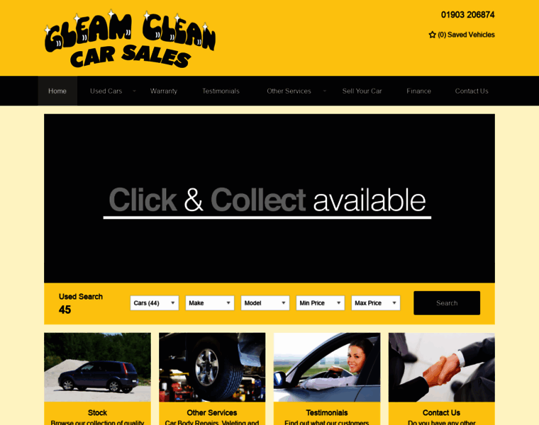 Gleamcleancarsales.co.uk thumbnail