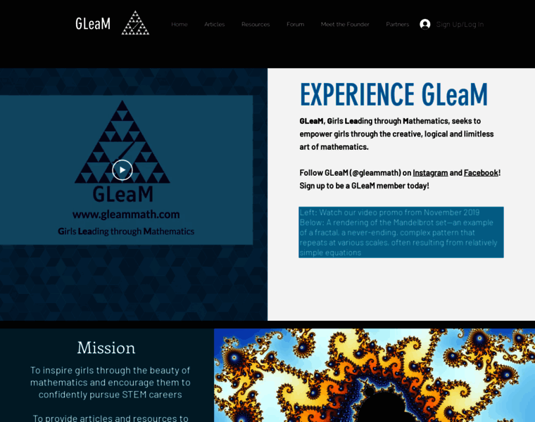 Gleammath.com thumbnail