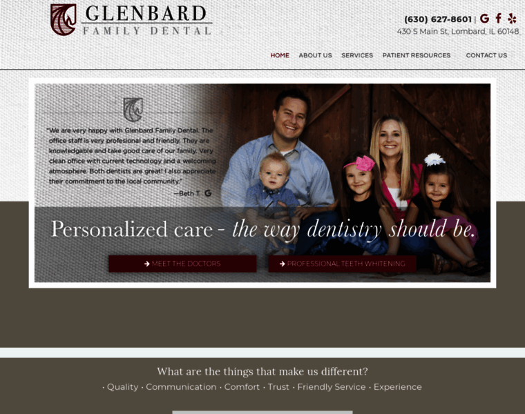 Glenbardfamilydental.com thumbnail