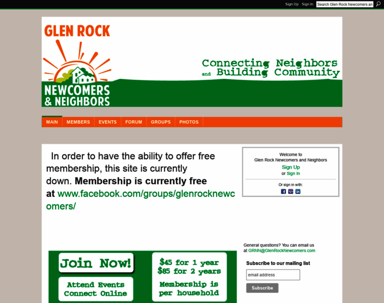 Glenrocknewcomers.com thumbnail
