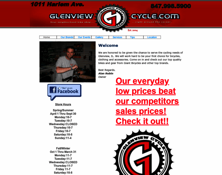 Glenviewcycle.com thumbnail