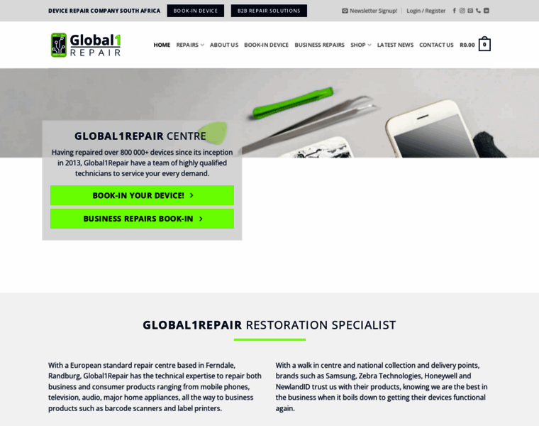 Global1repair.co.za thumbnail