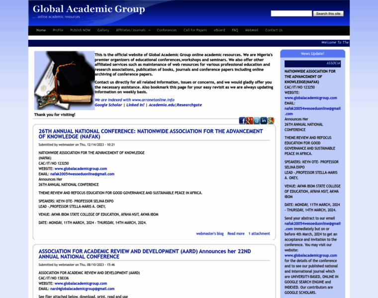 Globalacademicgroup.com thumbnail