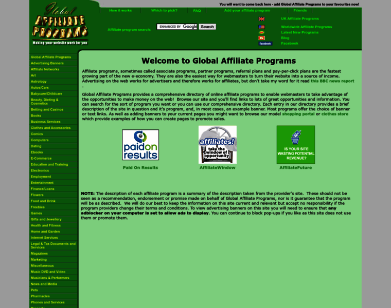 Globalaffiliateprograms.co.uk thumbnail