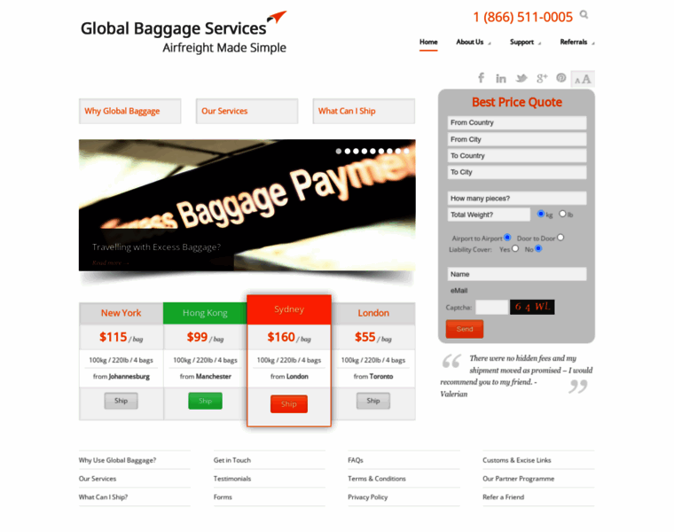 Globalbaggage.com thumbnail