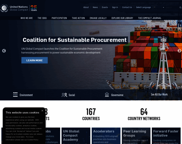 globalcompact.org at WI. Homepage | UN Global Compact