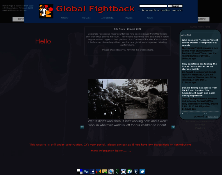 Globalfightback.org thumbnail