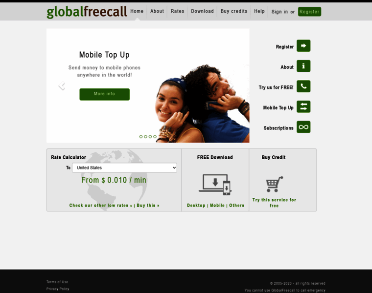 Globalfreecall.com thumbnail