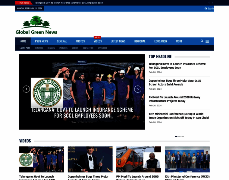Globalgreenews.com thumbnail