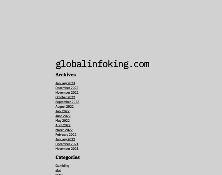 Globalinfoking.com thumbnail