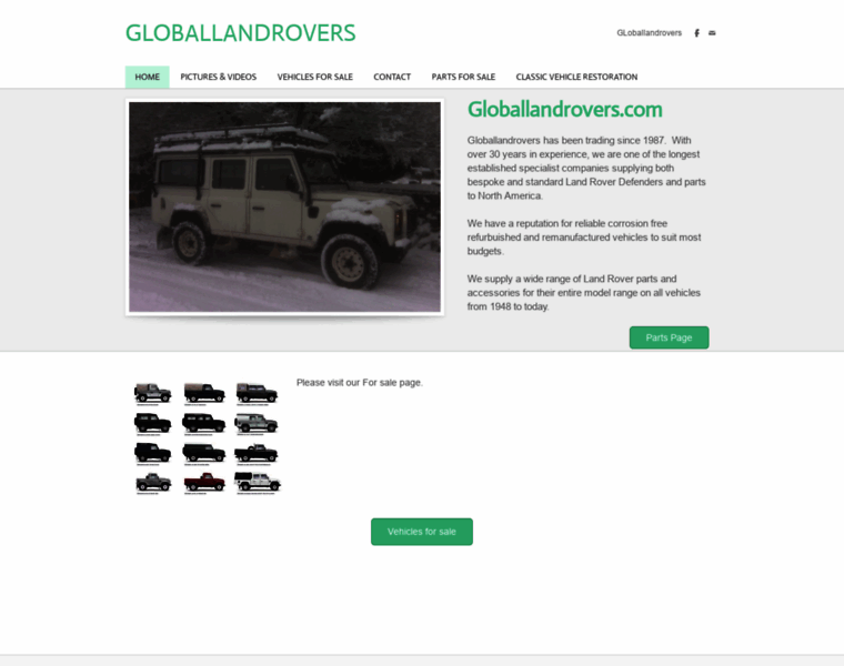 Globallandrovers.com thumbnail