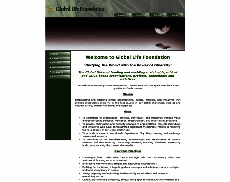 Globallifefoundation.org thumbnail Globallifefoundation.org thumbnail