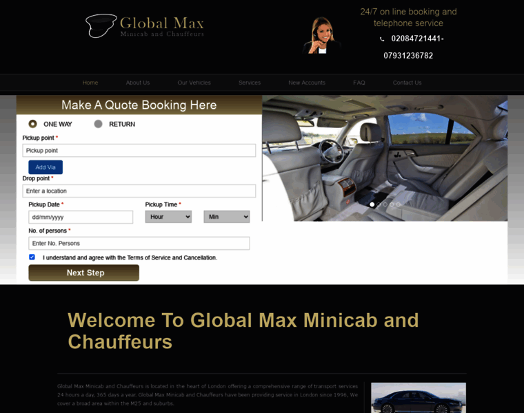 Globalmaxminicabs.com thumbnail