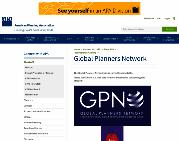 Globalplannersnetwork.org thumbnail