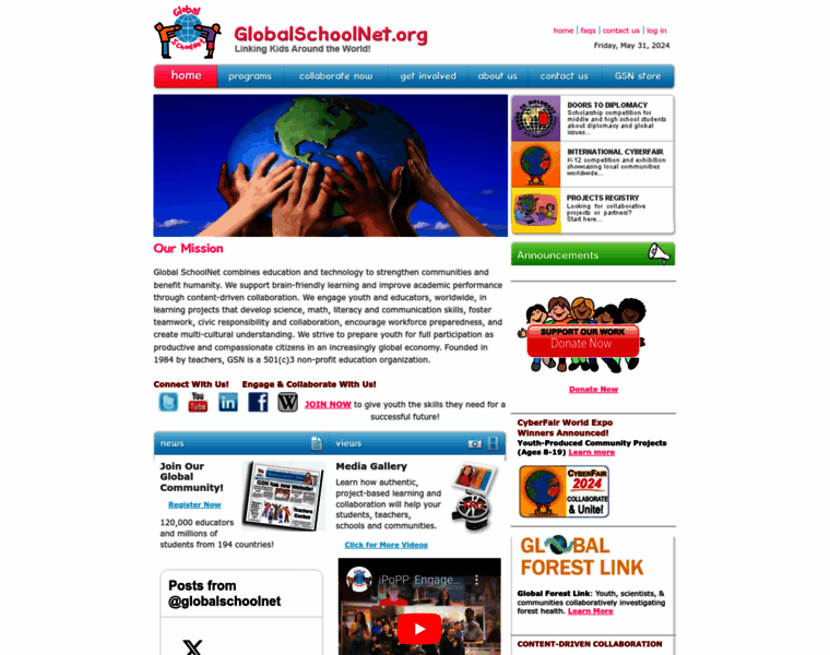 Globalschoolnet.org thumbnail