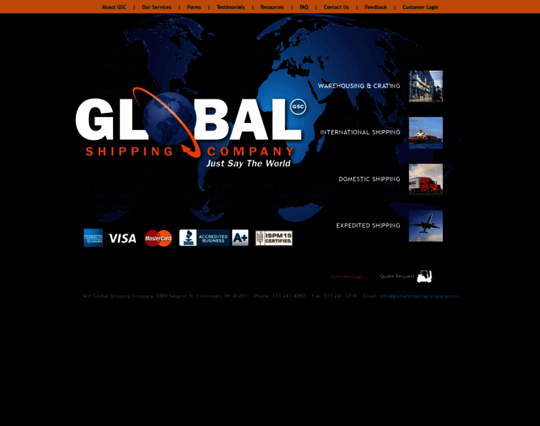 Globalshippingcompany.com thumbnail