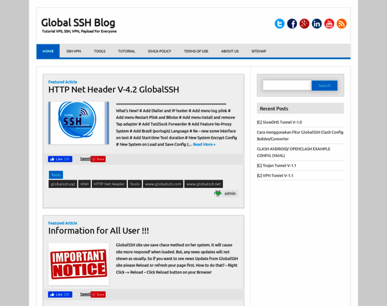 Globalssh.us thumbnail