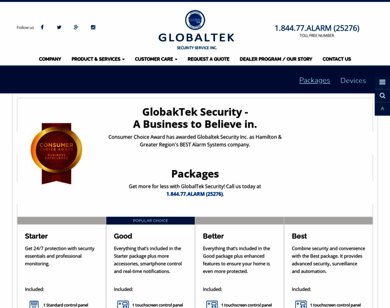 Globalteksecurity.ca thumbnail