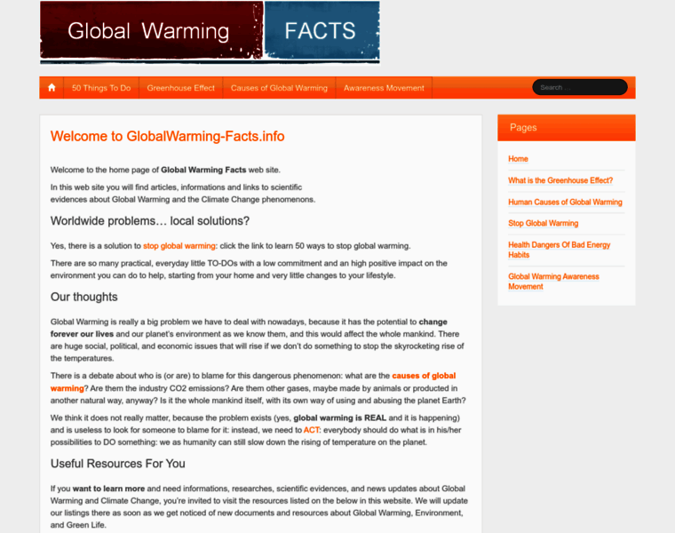 Globalwarming-facts.info thumbnail