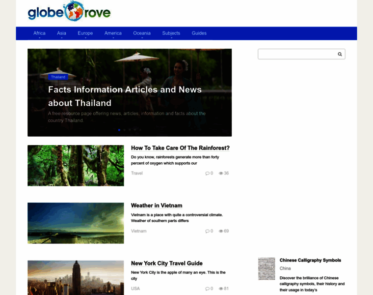 Globerove.com thumbnail