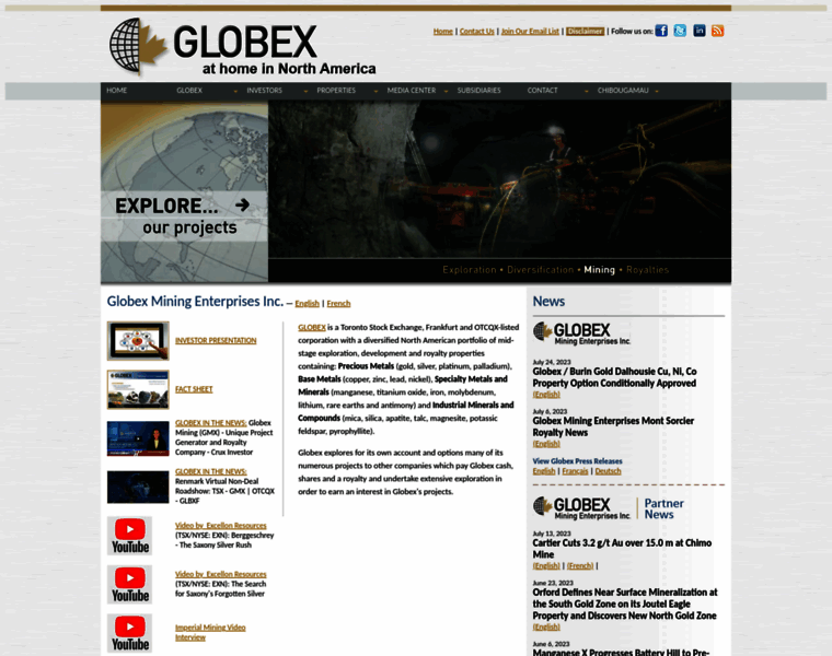 Globexmining.com thumbnail