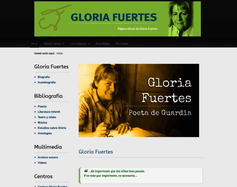 Gloriafuertes.org thumbnail