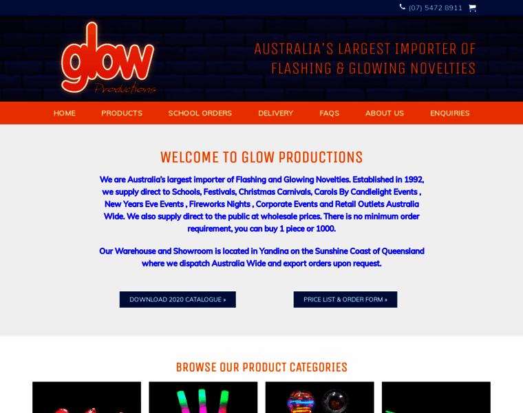 Glowproductions.com.au thumbnail