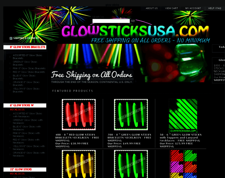 Glowsticksusa.com thumbnail