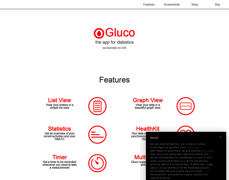 Gluco-app.com thumbnail