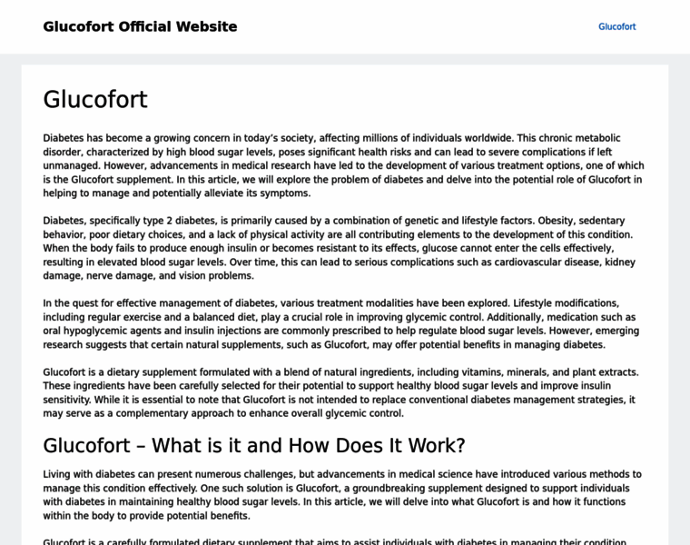 Glucofort-official.top thumbnail