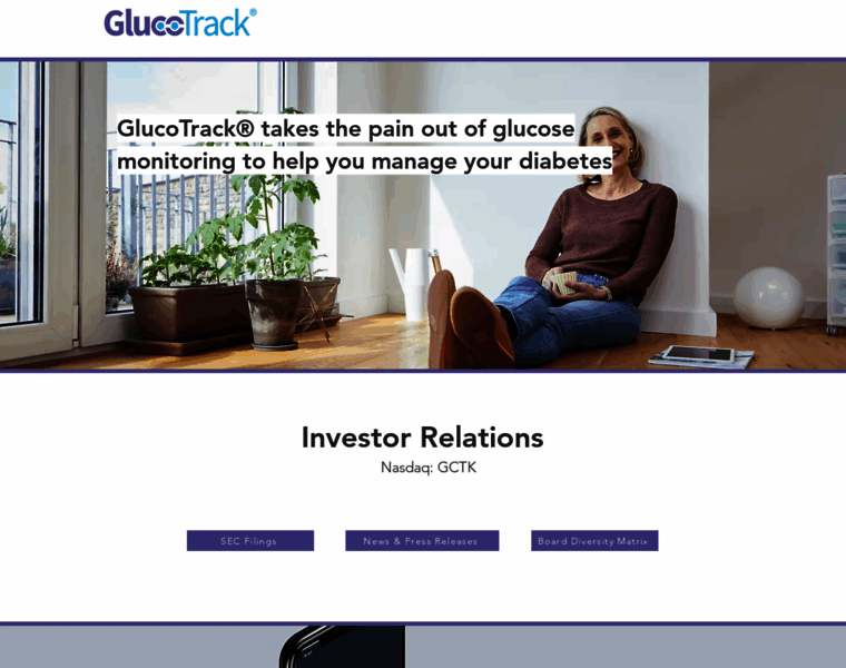 Glucotrack.com thumbnail