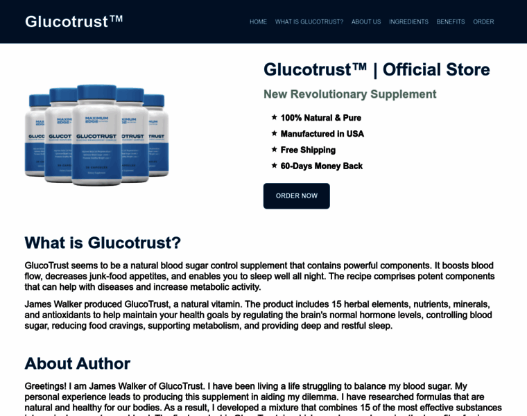 Glucotrustus.org thumbnail