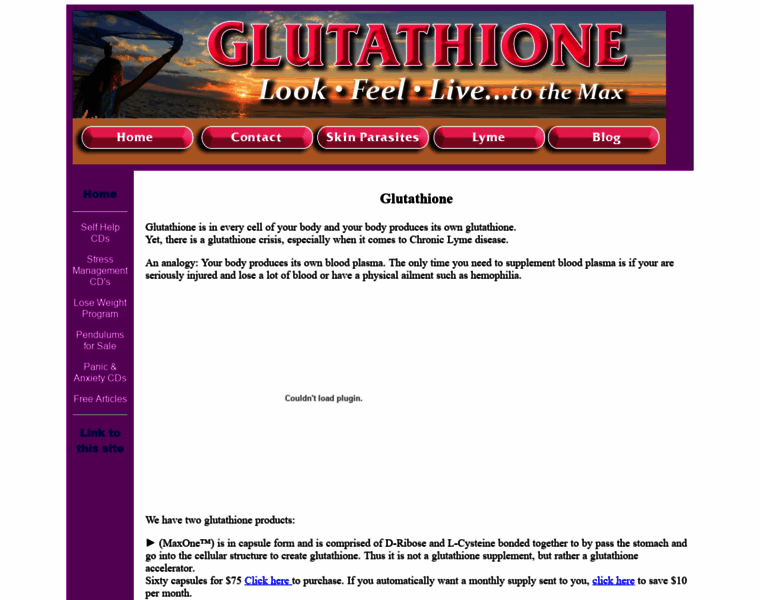 Glutathioneforhealth.com thumbnail