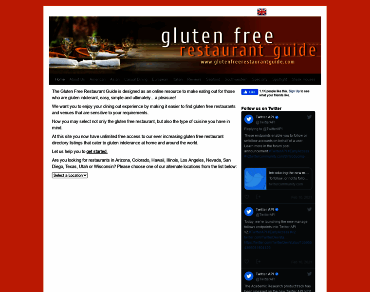 Glutenfreerestaurantguide.com thumbnail