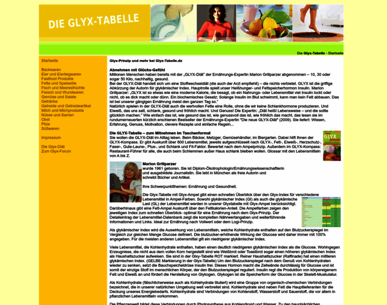 Glyx-tabelle.de thumbnail