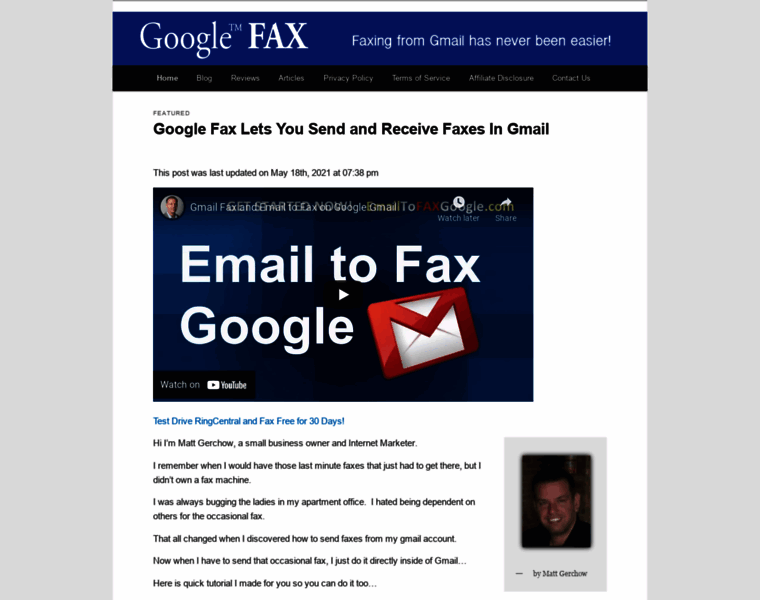 Gmailfax.org thumbnail