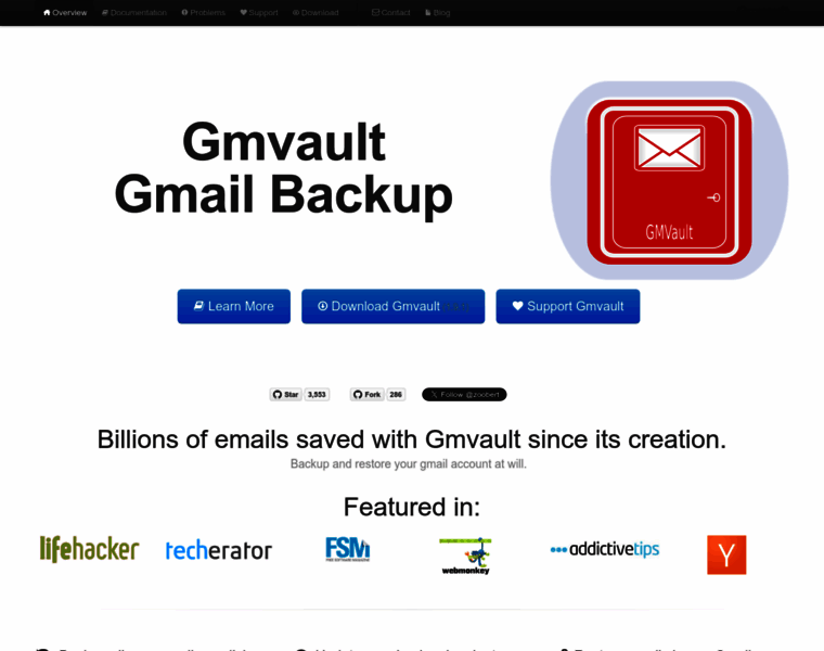 Gmvault.org thumbnail