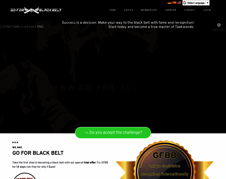 Go-for-black-belt.com thumbnail