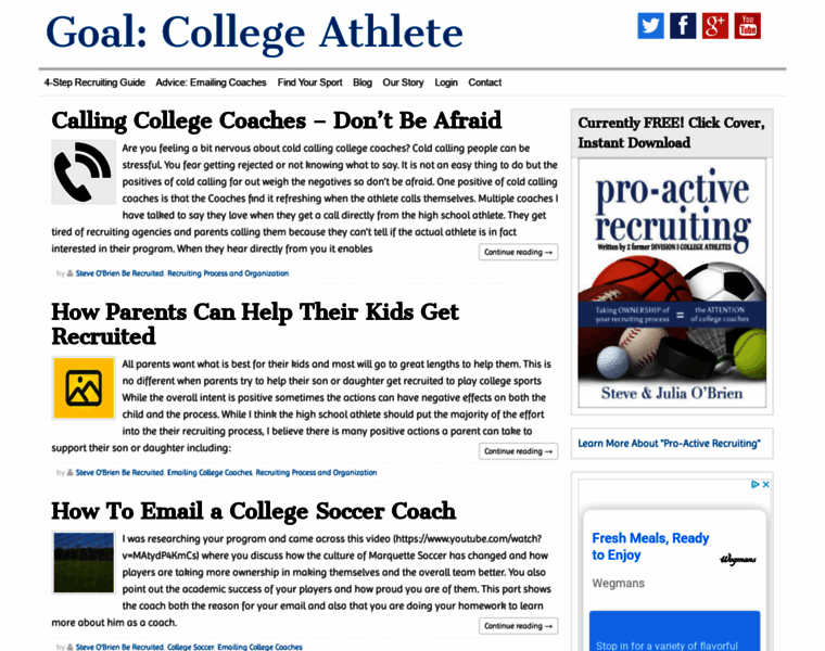 Goalcollegeathlete.com thumbnail