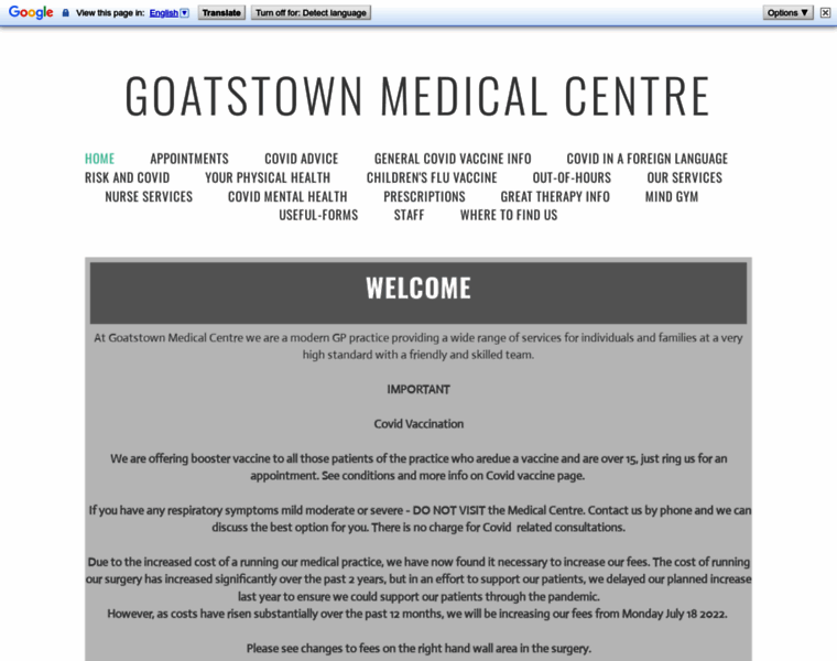 Goatstownmedical.ie thumbnail