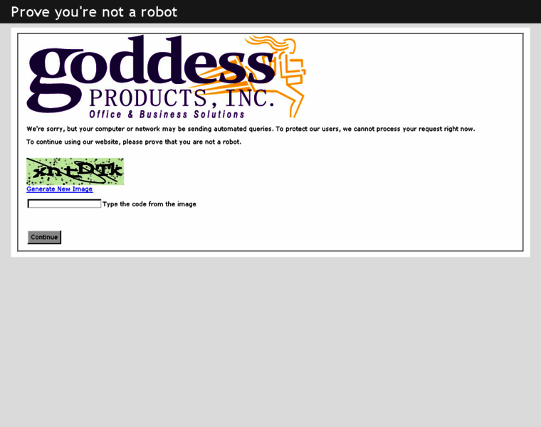 Goddessproductsinc.com thumbnail